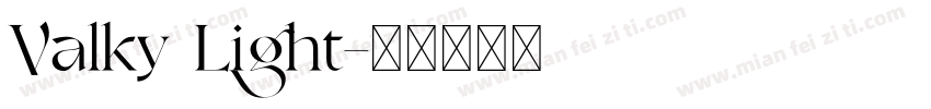 Valky Light字体转换